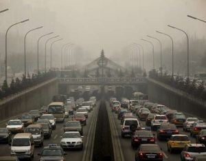 Pekín aparca la mitad de sus coches